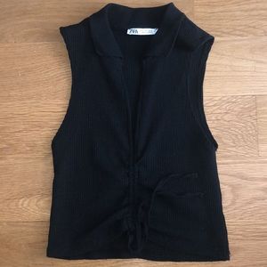 Zara Ribbed Crop Top